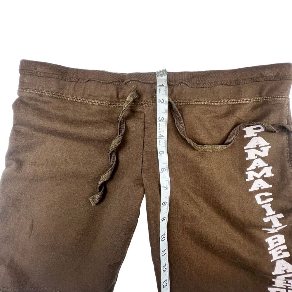 Vintage Girl Knit Shorts Large Panama City FL Y2K Graphic Drawstring Casual Pant - Picture 4 of 9